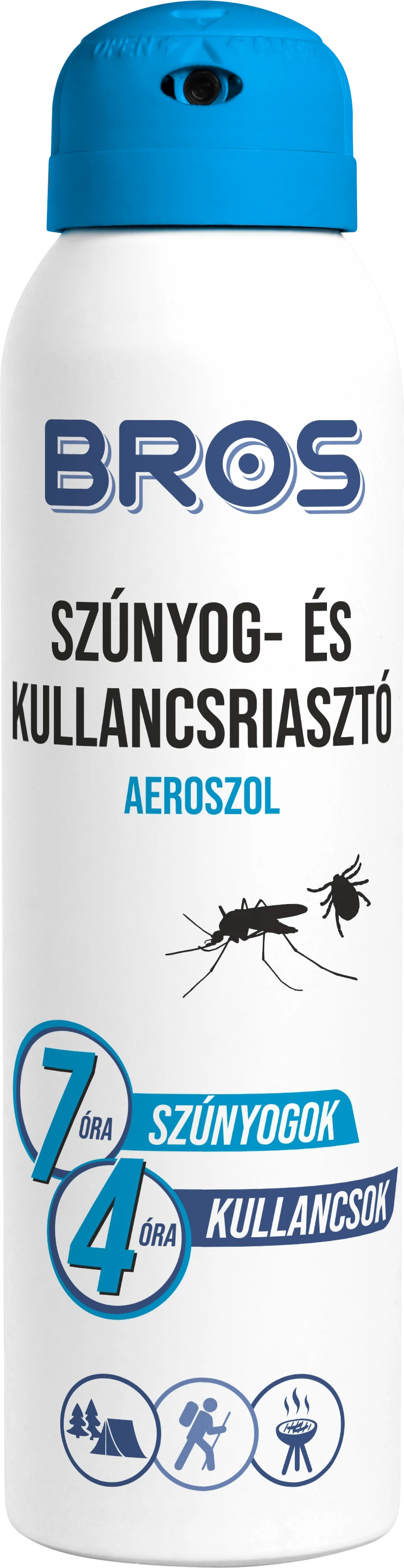 Bros Szúnyog- és kullancsriasztó aeroszol 90 ml 12 db/karton