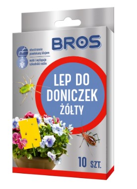 Bros Rovarfogó lap virágcserepekhez 10 db 20 db/karton