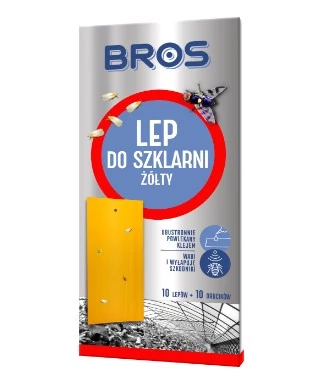 Bros Rovarfogó sárga lap  kertbe-üvegházakba 10 db 20 db/karton