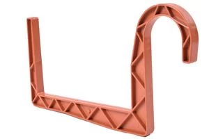 Balkonláda tartó műa. 15 cm terracotta, kerek kampóval