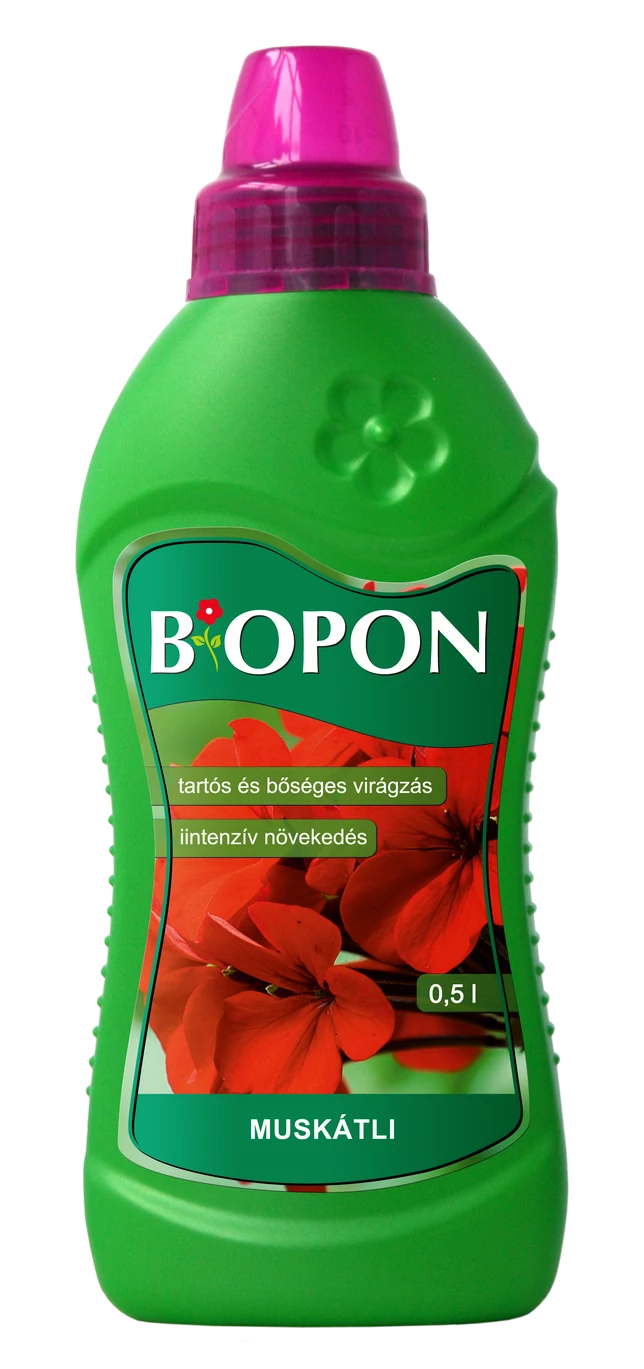 Biopon muskátli tápoldat 0,5l 6 db/karton