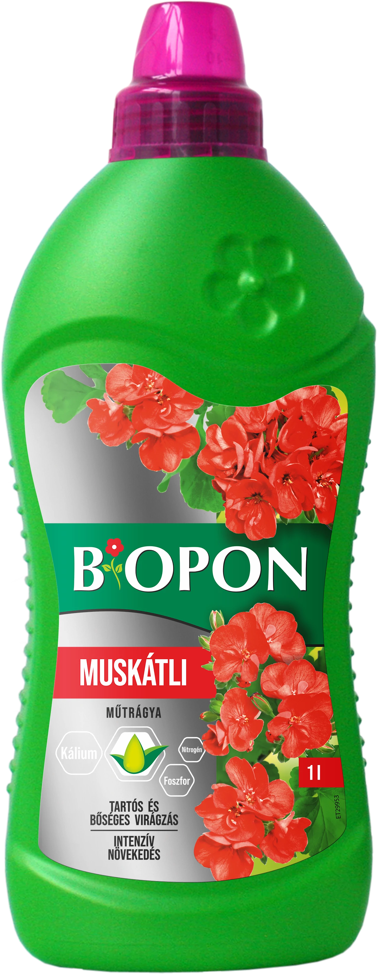 Biopon muskátli tápoldat 1 l 6 db/karton