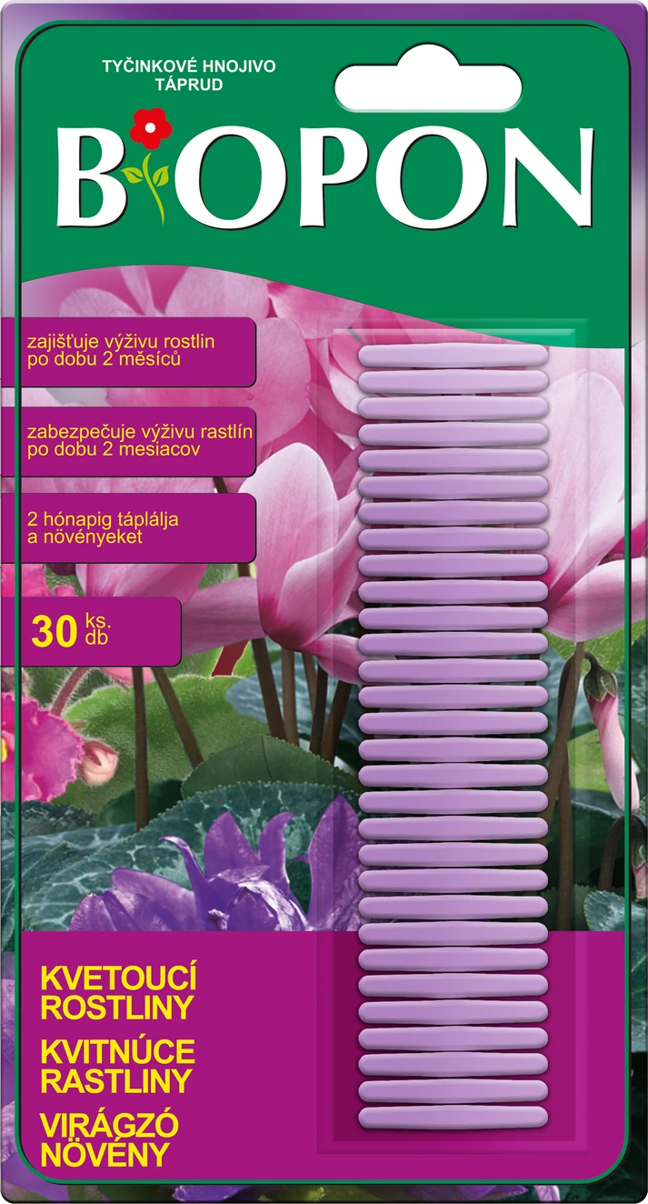 Biopon táprúd virágzó növények 30db/csomag