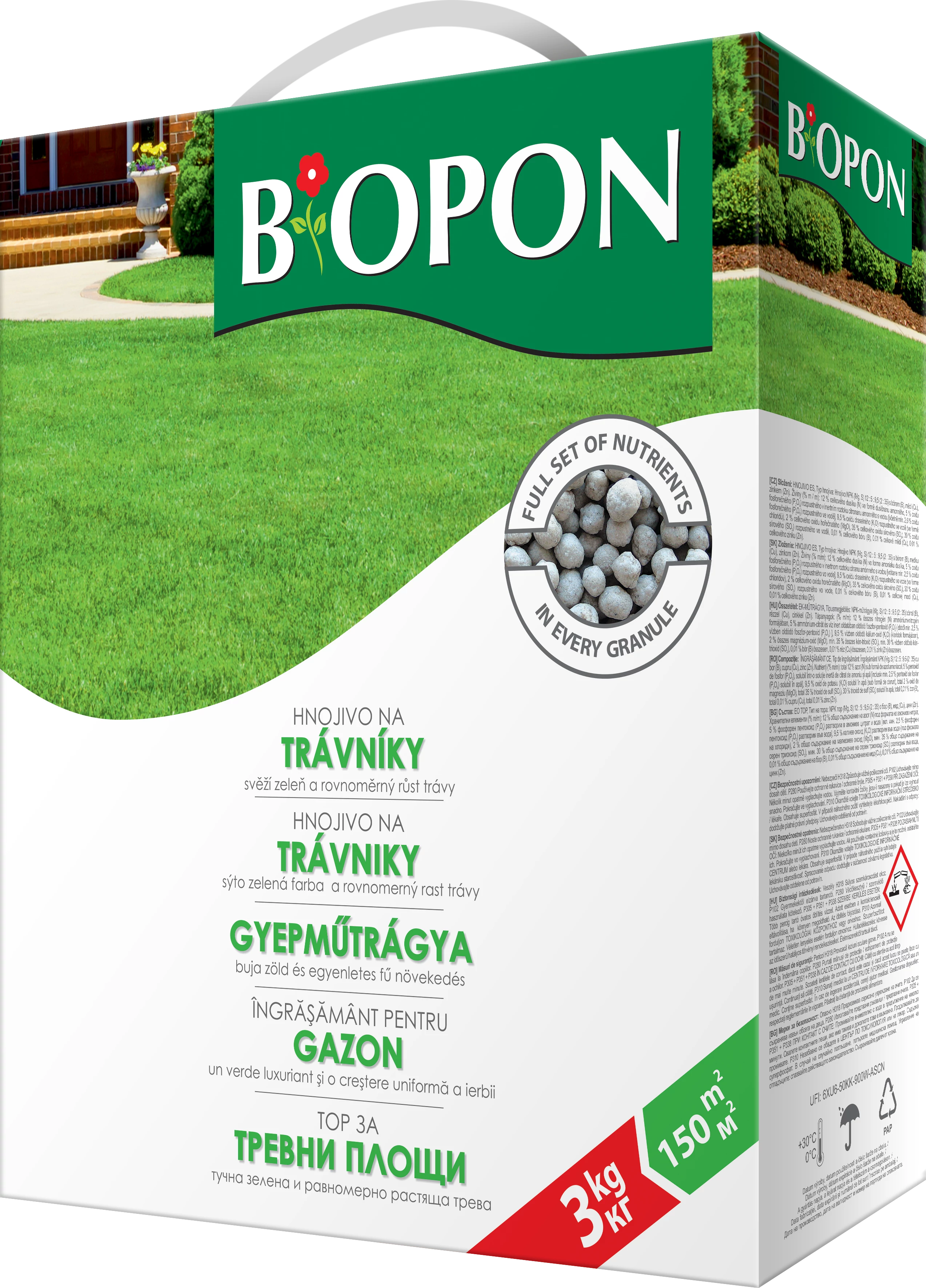 Biopon gyeptáp 3 kg