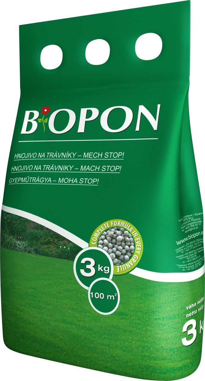 Biopon mohás gyeptáp 3 kg
