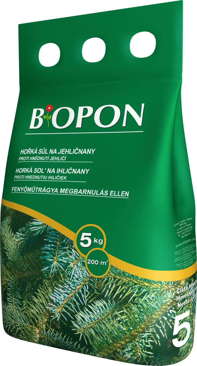 Biopon tűlevelű, fenyő barnulása elleni növénytáp 5 kg