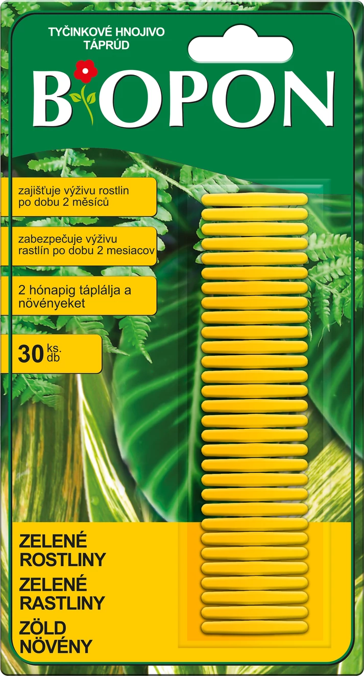 Biopon táprúd zöld növényekhez 30db/csomag 