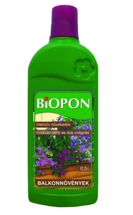 Biopon  balkonnövények tápoldat 0,5l 6 db/karton