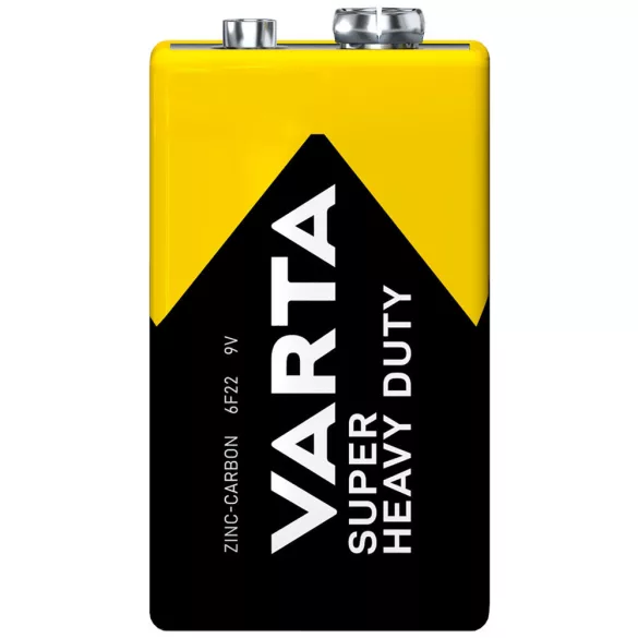 Varta Super Heavy Duty 9V elem, féltartós (6F22)