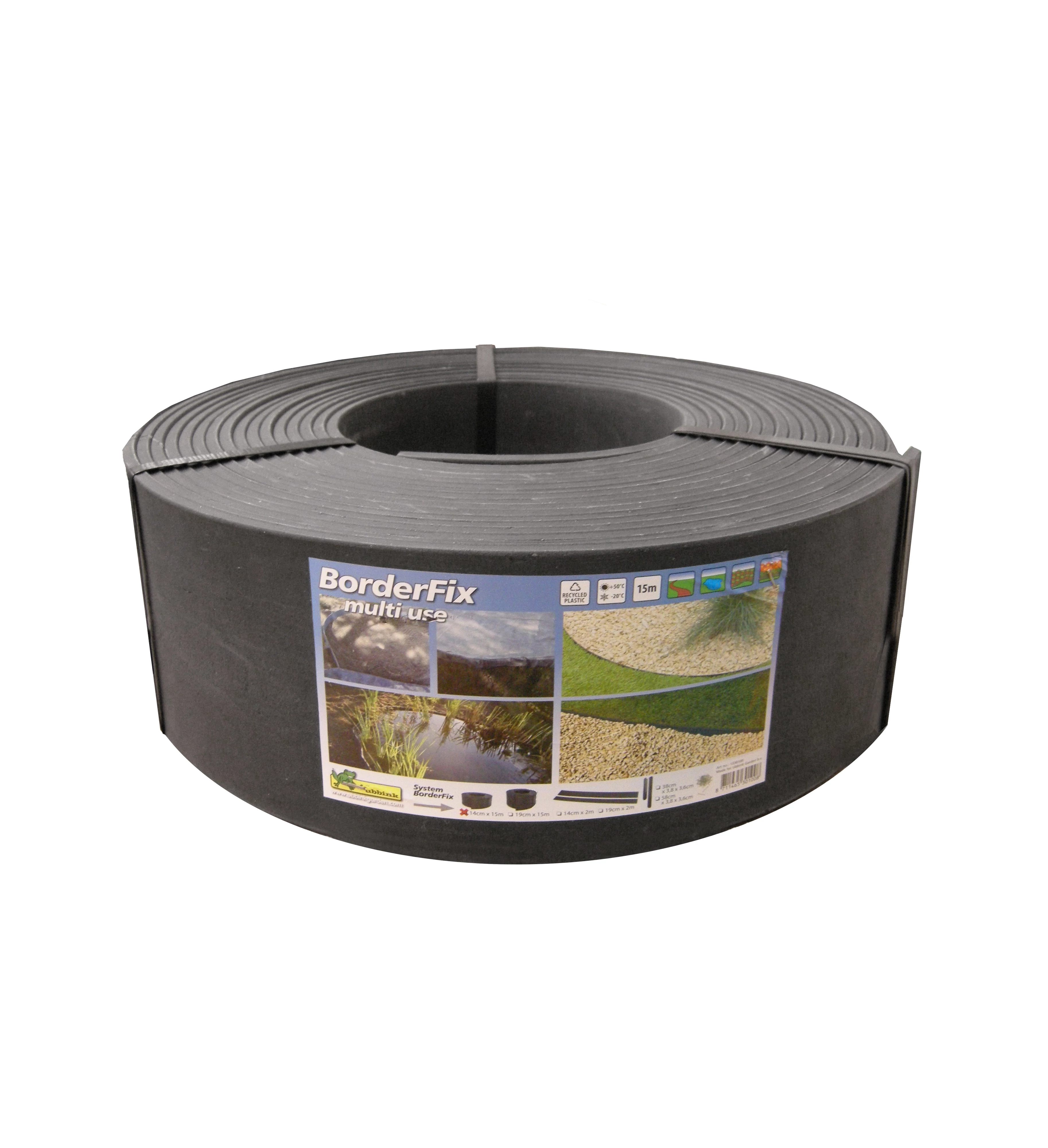 Tó- és ágyásszegély Ubbink 14cmx15m, 7mm vastag