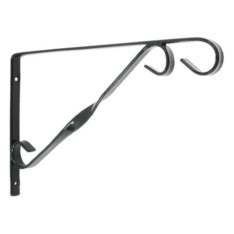Fali virágtartó kar fekete  30 cm /10db/karton