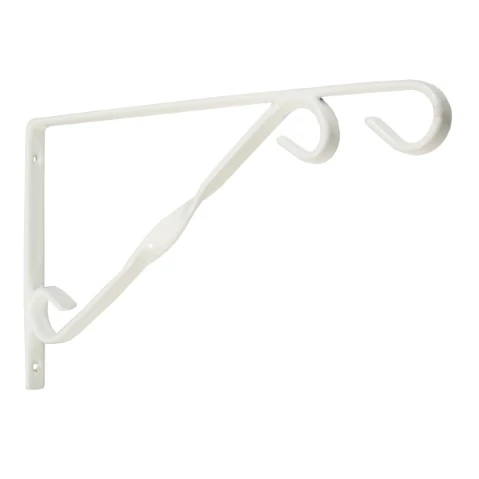 Fali virágtartó kar fehér 30 cm /10db/karton