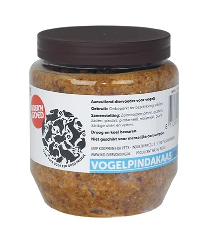 Vogel mogyoróvaj 350 gr, madáreleség lisztkukaccal és gabonával dúsítva paszta formában 8x8x9,5
