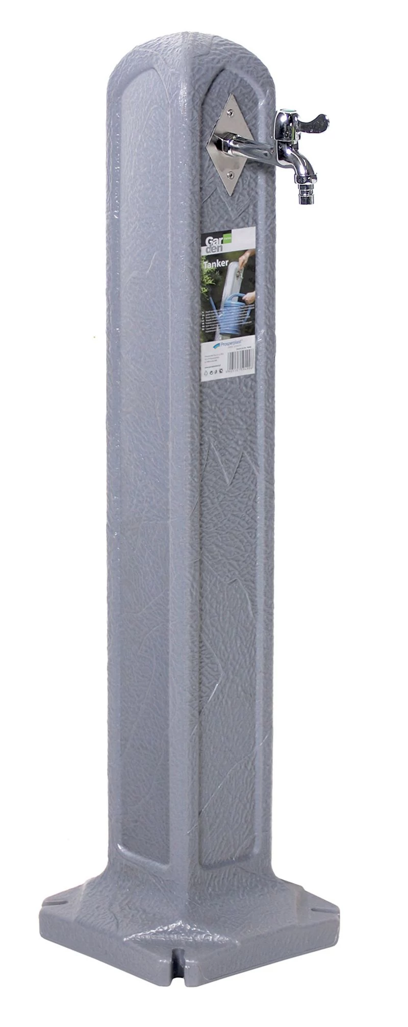 Kerti kút 90 cm, szürke, műanyag