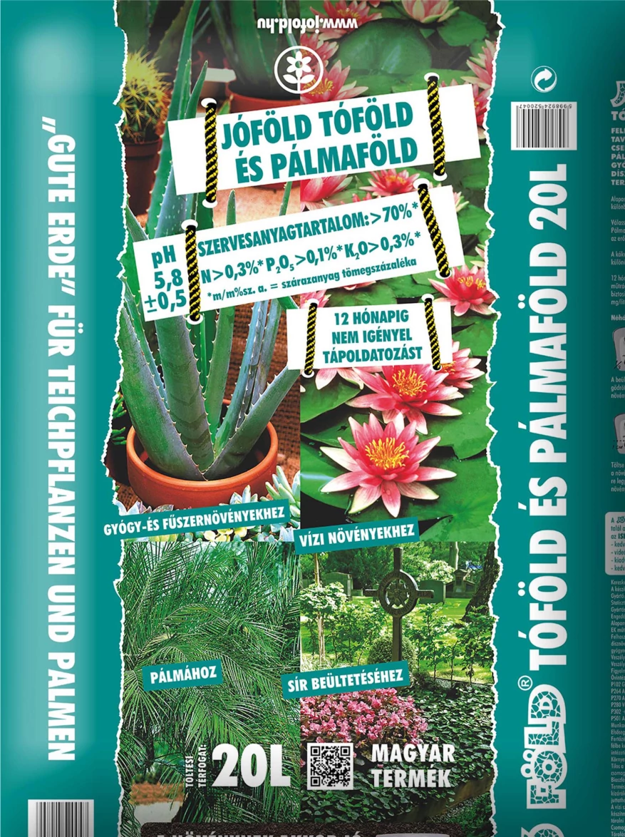 Tóföld és pálmaföld 20 L