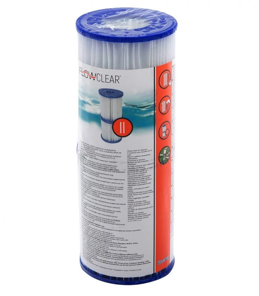 Bestway papírszűrő filter II. typ. 2db 2m3/h 