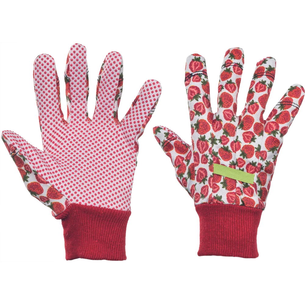 Fresh Fruit textil kesztyű piros 8 méret, 12 pár/karton 