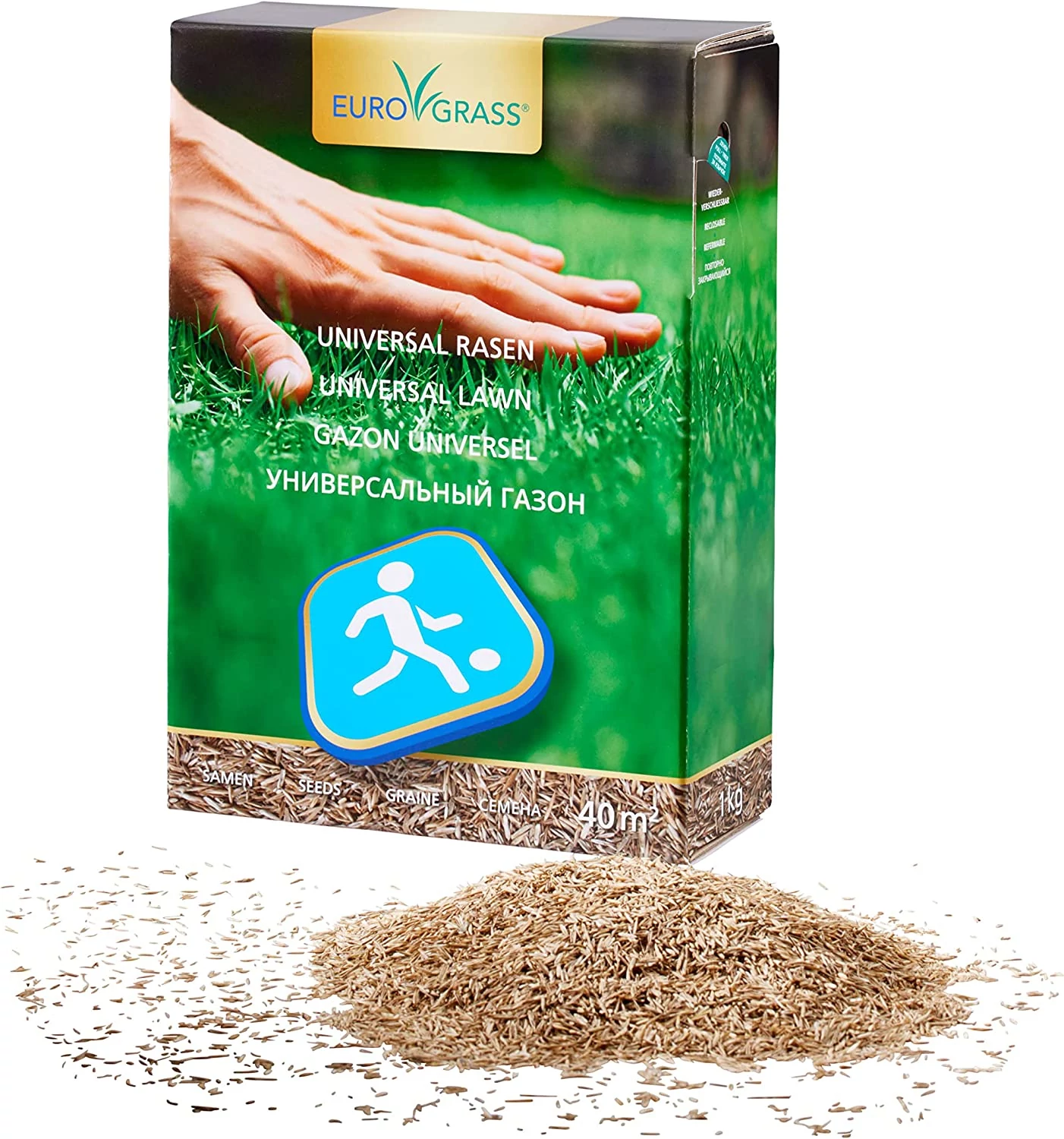 DSV Eurograss Universal Lawn taposástűrő fűmag 1 kg (30-40 m2)
