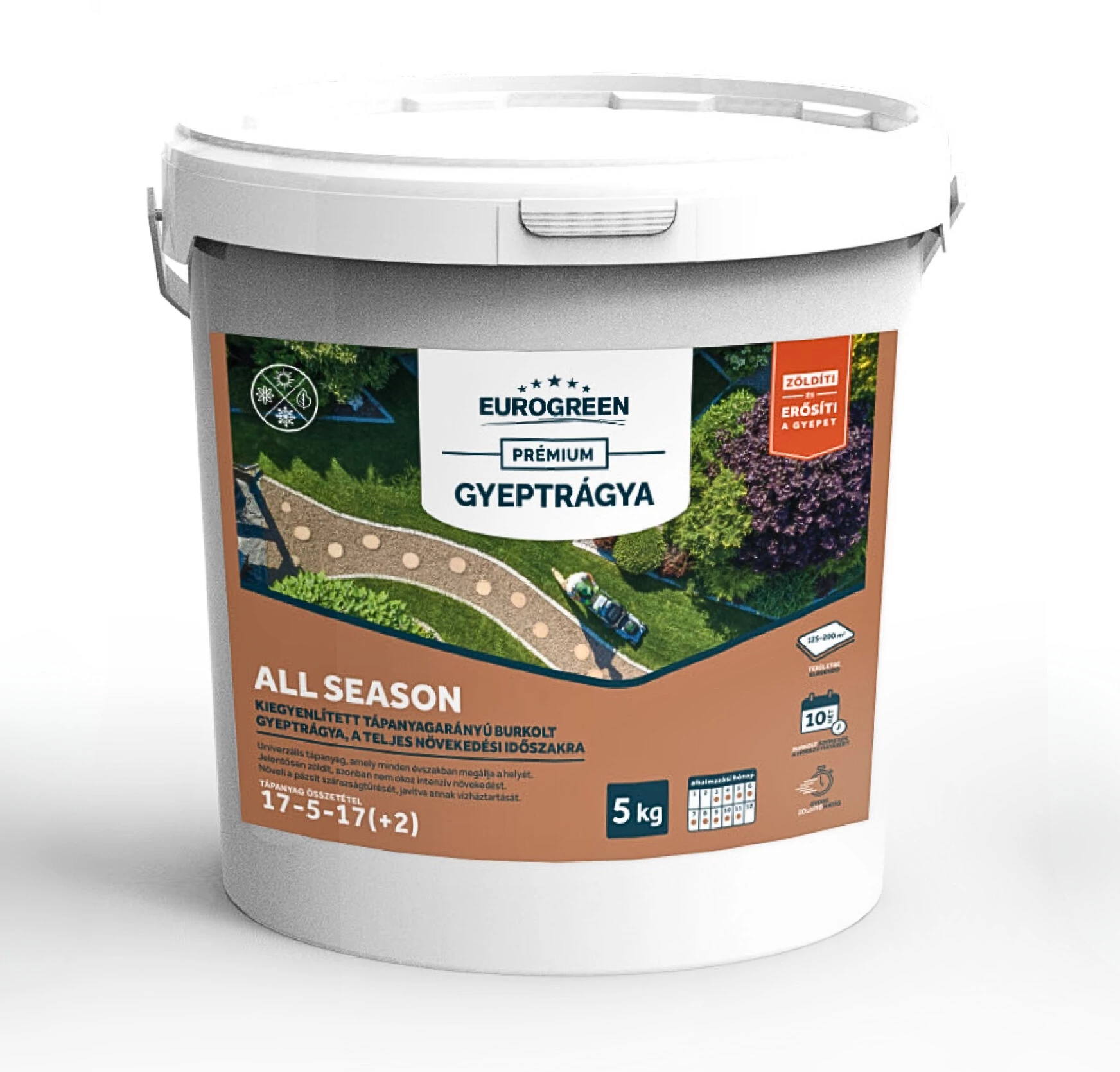 EUROGREEN All Season univerzális gyeptrágya 5 kg (125-200m2)