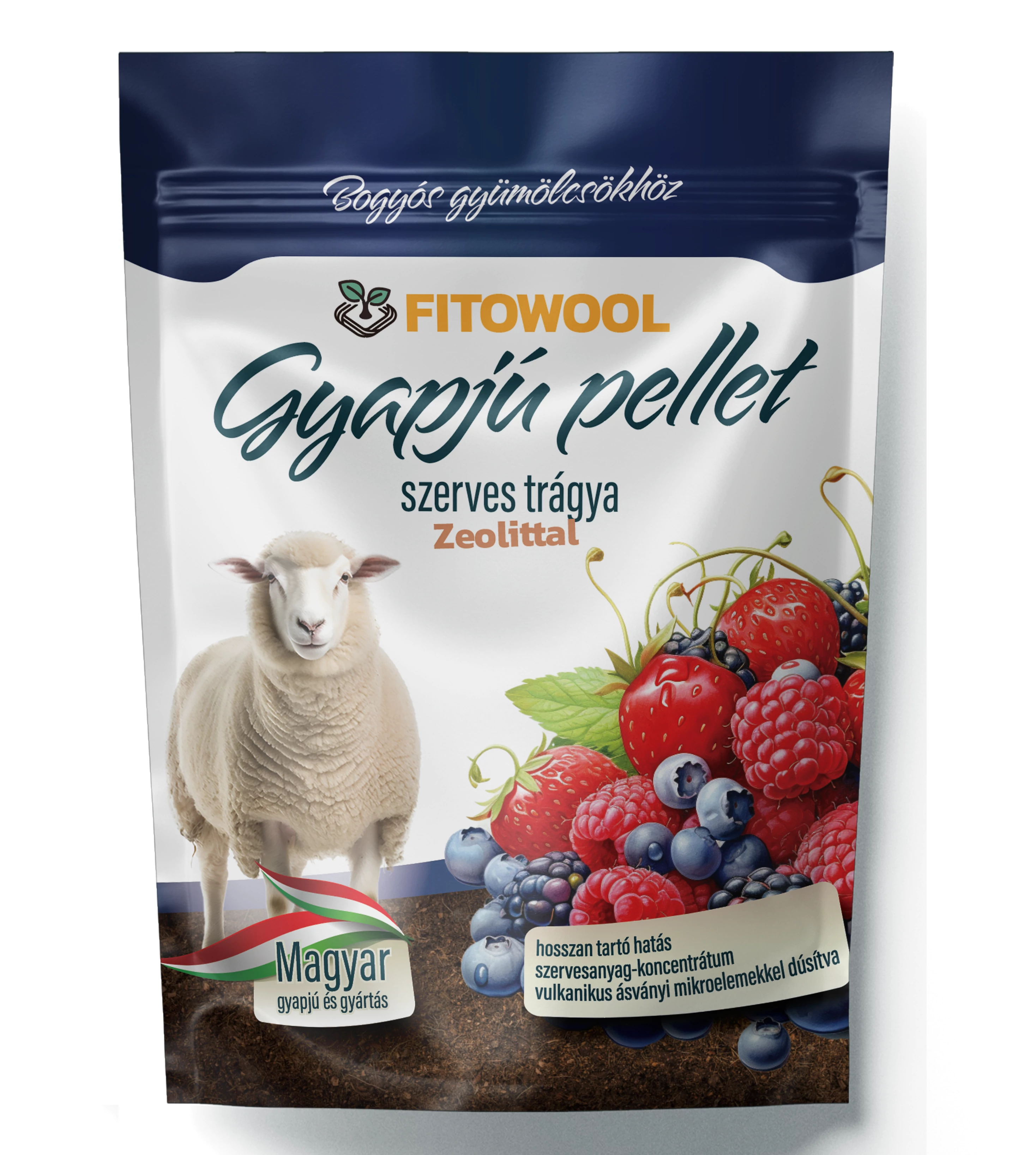 Fitowool gyapjú pellet bogyós gyümölcsökhöz 750g (12db/krt)