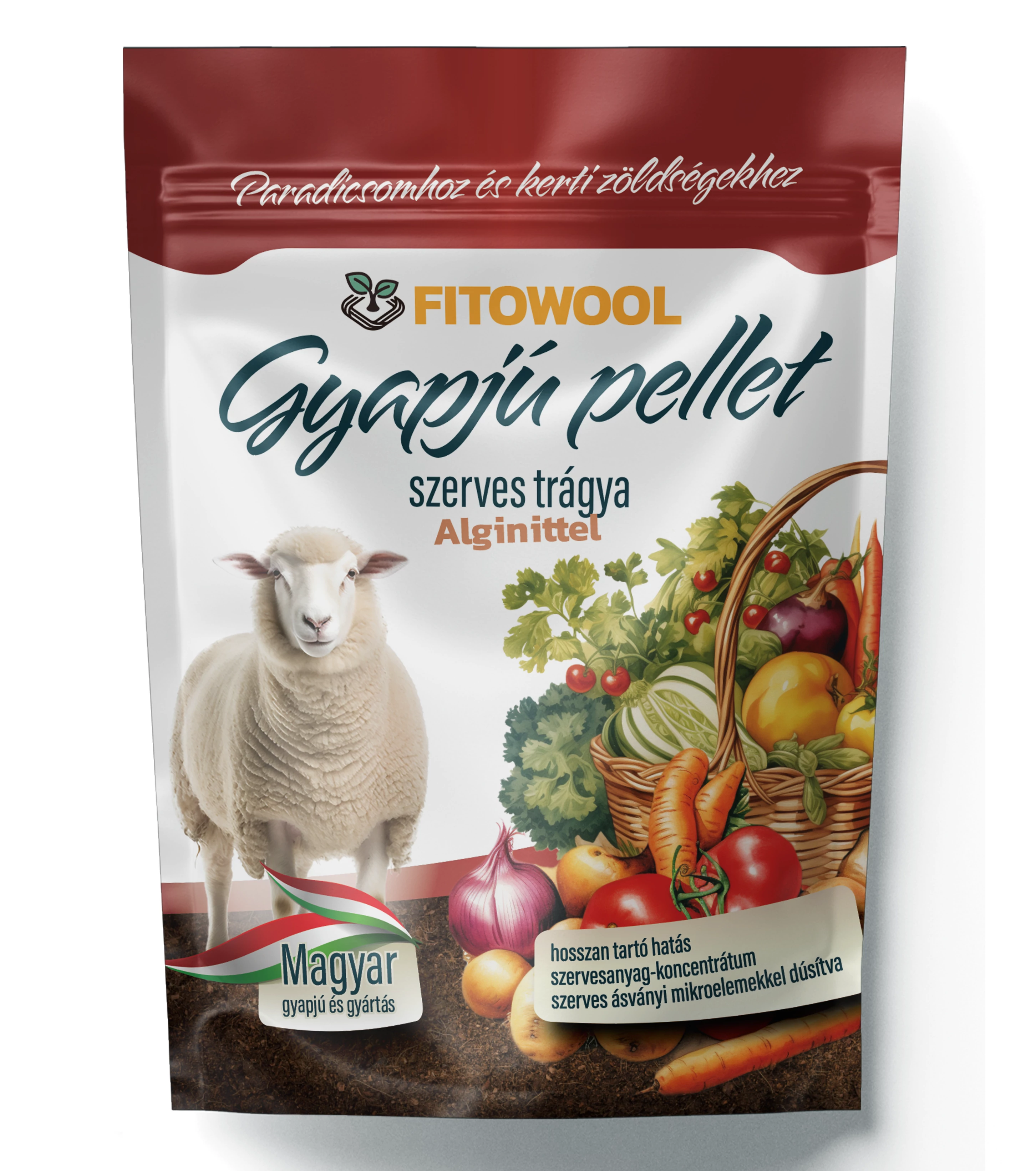 Fitowool gyapjú pellet paradicsomhoz és kerti zöldséghez 750g (12db/krt)