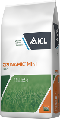 Gronamic Mini High K 5-0-22 +2MgO+0,5Fe 25kg / 40 db raklap 