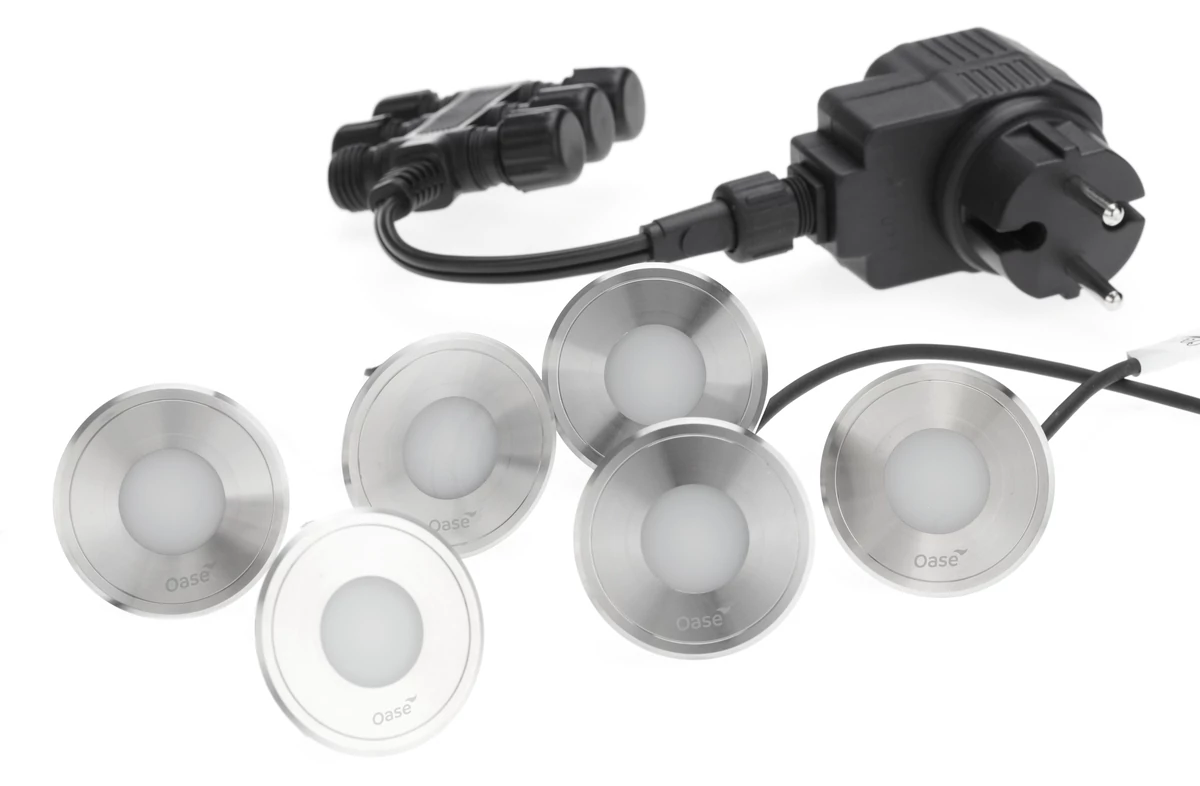 Oase LunAqua Terra LED Set 6 süllyeszthető lámpa