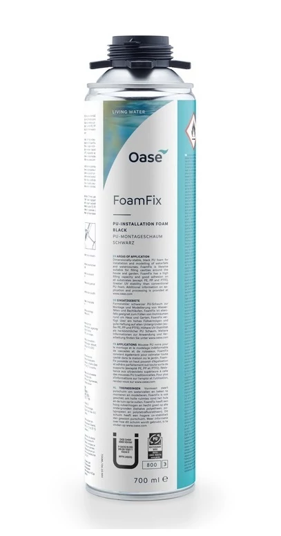 Oase FoamFix fekete tömítőhab kövek ragasztásához (700ml)