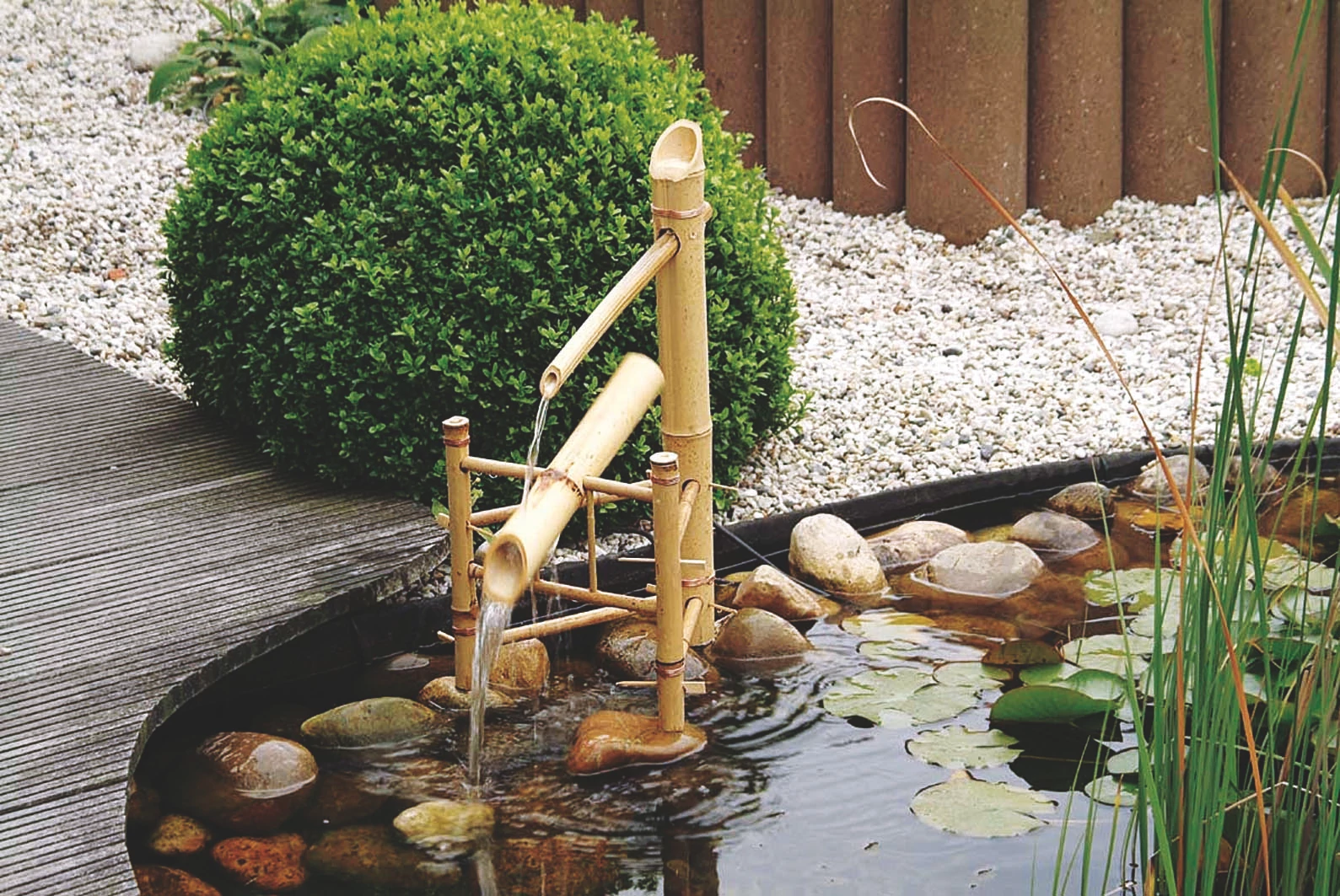 Ubbink Szökőkút szett Bambusz vízhimba66cm - Acqua Arte Bamboo (ajánlott pumpa:600 l/h)
