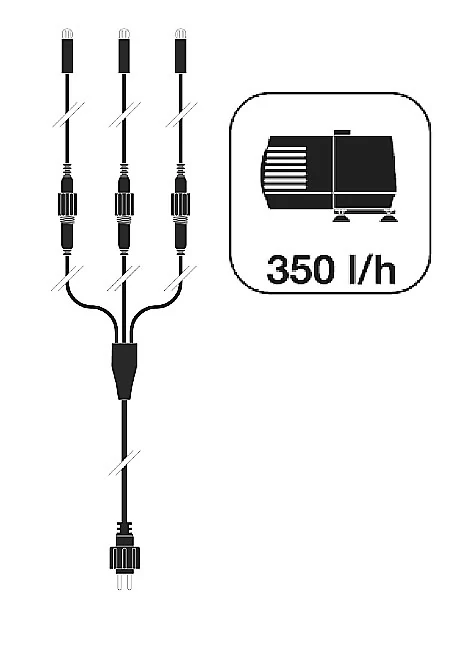 Vernier fatörzs csobogó+Led világítás 78x46x36cm