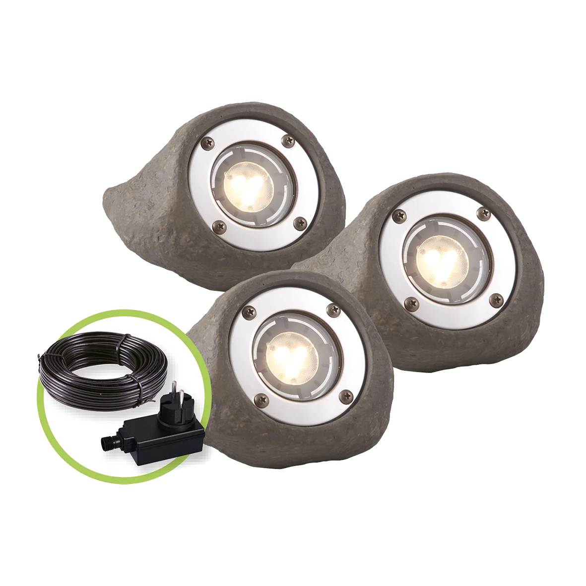 Garden Lights Lapis szett, 3 spotlámpa + trafó + vezeték IP68