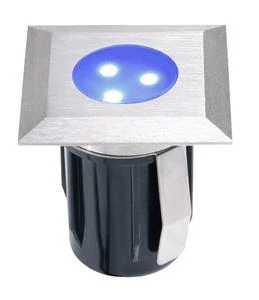 Garden Lights Atria, süllyesztett lámpa, rozsdamentes,  LED 0,5W kék IP68