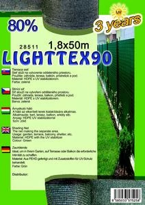 Árnyékoló háló LIGHTTEX90 1,8x50m zöld 80%