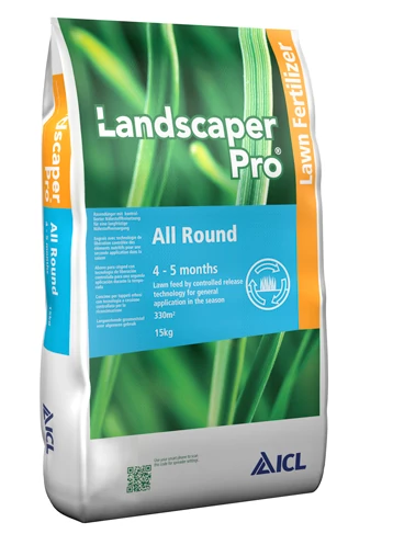 LandscaperPro. All Round 24+05+08+2MgO/4-5M/15kg/45g-m2/350m2/66db-raklap