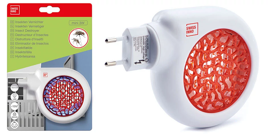 Swissinno Mini elektromos rovarirtó LED 3W 6 db/karton