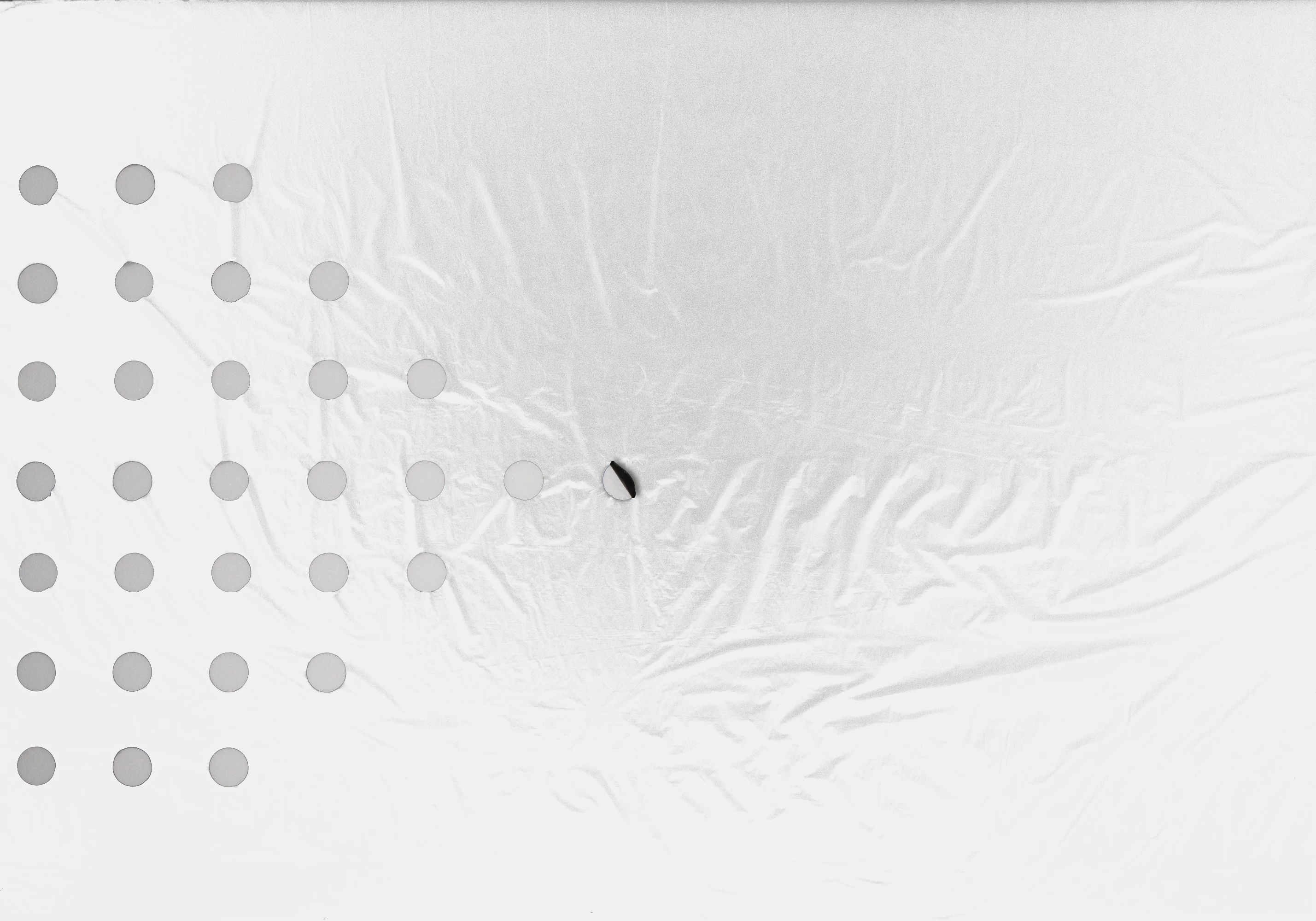 Univerzális fólia, fekete/ezüst, 25mikron, 175x60mm, 0,95x5m, perforált