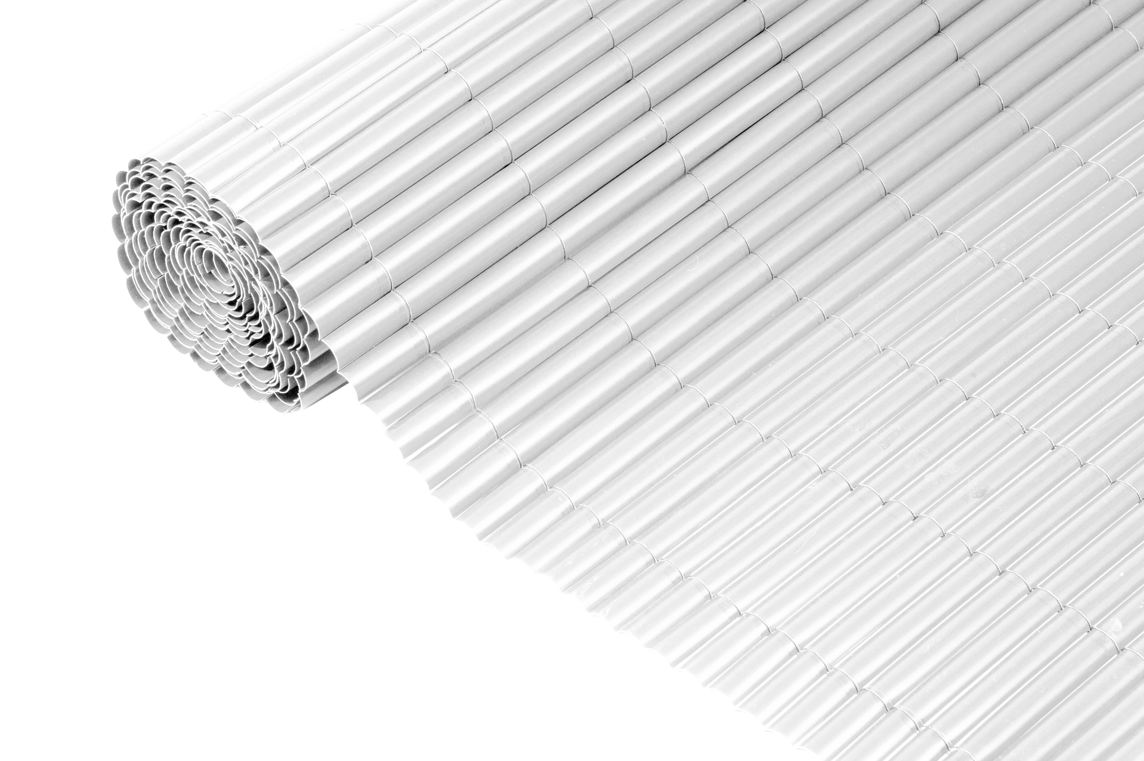 PVC szimpla oldalú kerítés, rögzítővel fehér 1,5x5m