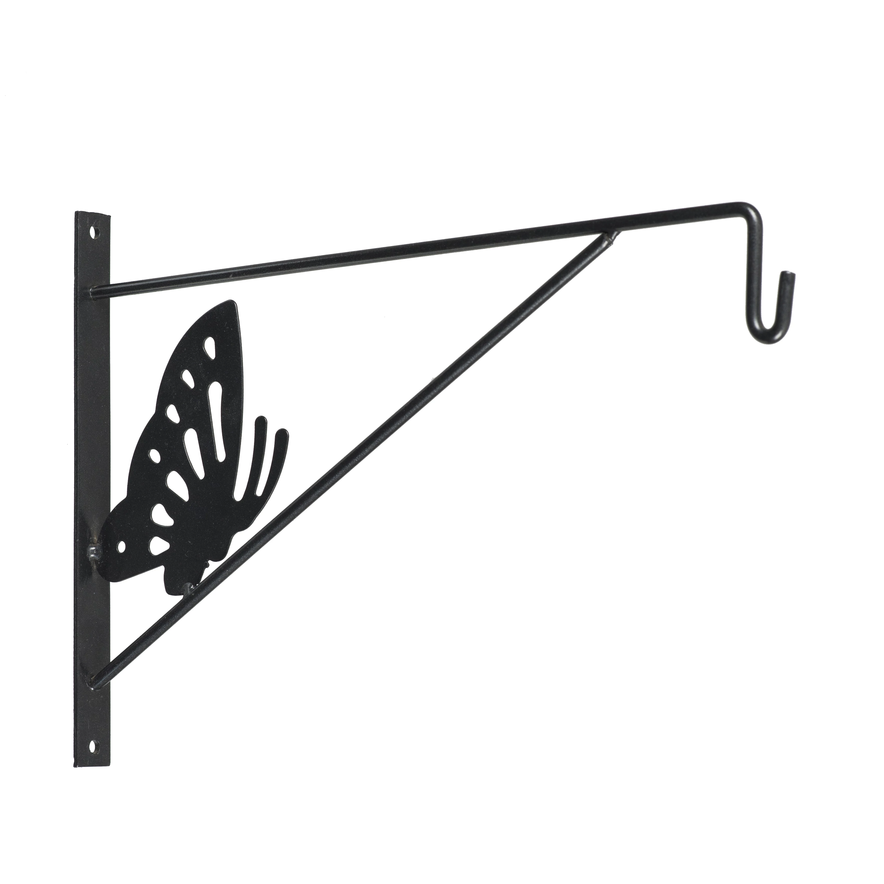 Fali virágtartó kar 24x35cm antracit pillangómintás /10db/karton