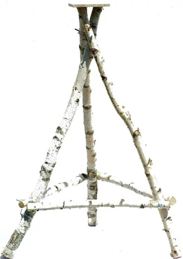 Madáretető láb (6-8cm átm.) 100cm nyírfa állvány