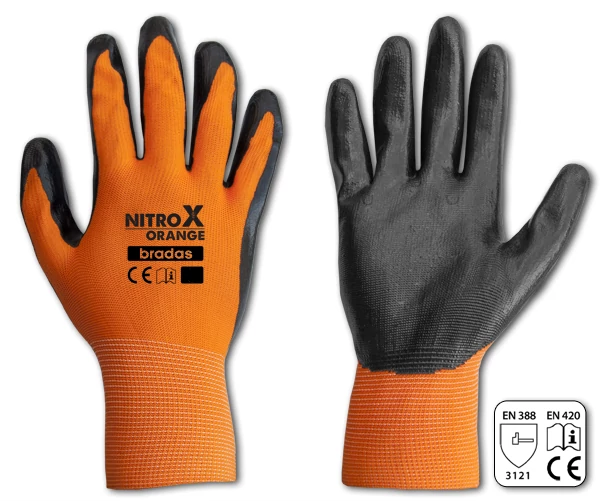 Kesztyű  RWNO9  NITROX ORANGE nitril 9