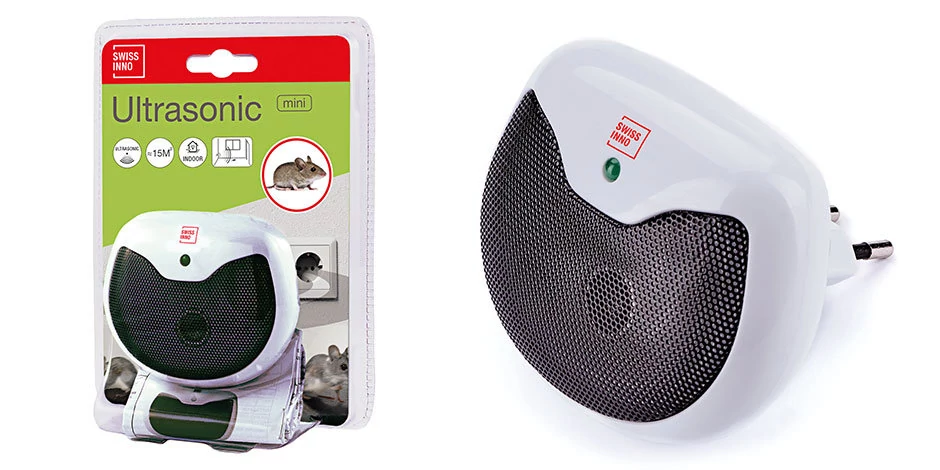 Swissinno Mini Ultra Sonic beltéri egérriasztó, 1,5 watt 15m2 hatótávolság 4 db/karton