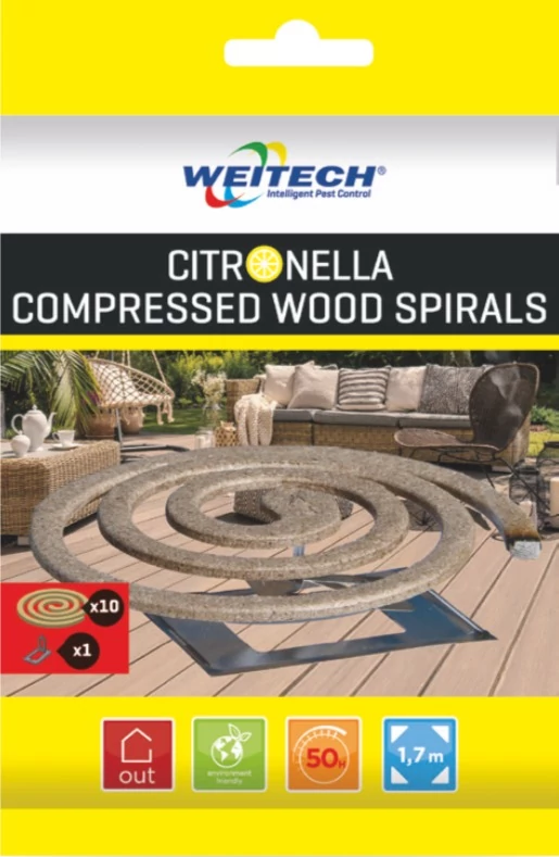 Weitech Citronellás szúnyogirtó spirál (10db+1 tartó) (20db/krt)