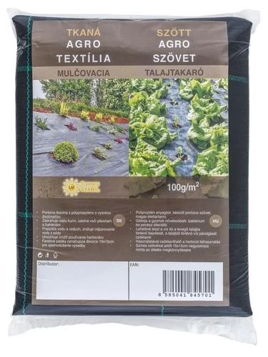 Agroszövet Fekete PPHA 0,9x10m 100g/m2 180db/pal
