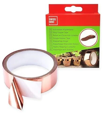 Swissinno csiga távoltartó szalag (réz), öntapadós, 3 cm × 5m 6db/karton