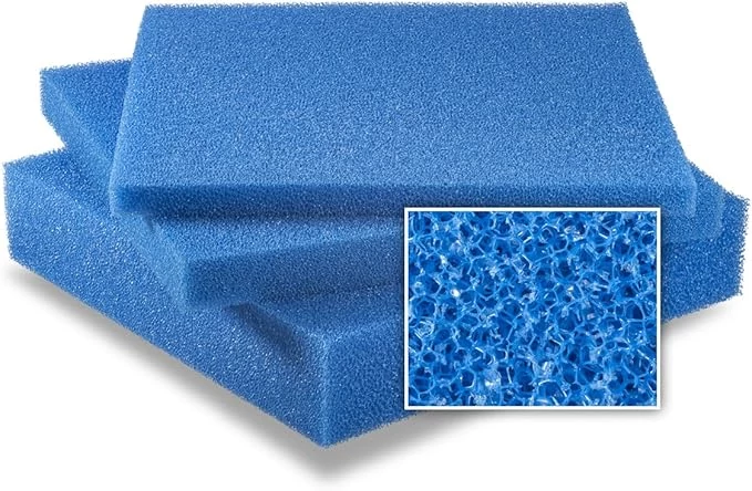 Szűrőszivacs ritka TM10 40mm kék 500x500x40, 25450