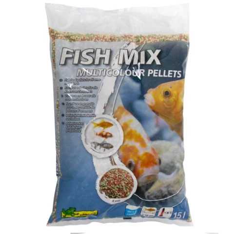 Fish Mix - Haltáp Multicolor Pellet 4 mm, 15 l