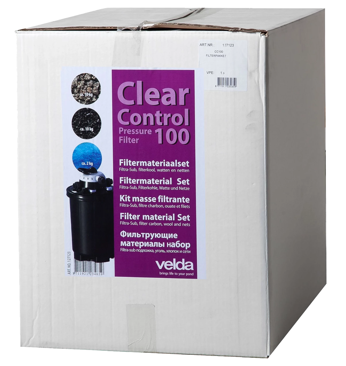 Velda Szűrőközeg szett Clear control 100