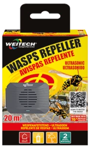Weitech ultrahangos darázsriasztó készülék, 6db/krt